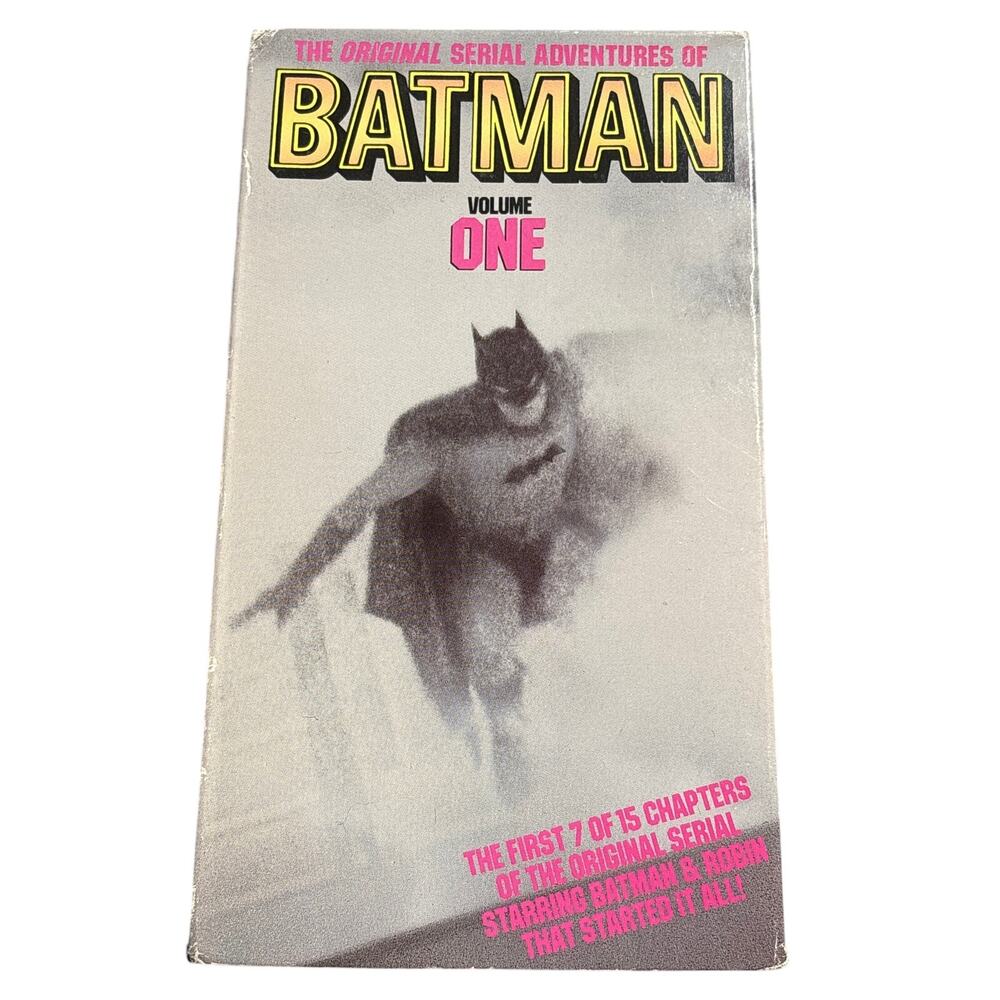 Original Serial Adventures of Batman Volume One Vol 1 VHS Tape 1990 GoodTimes